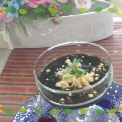 黒蜜きな粉の豆乳プリン