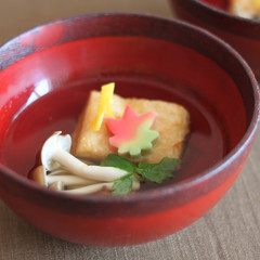 揚げ湯葉のくずあんかけ