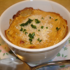 アボカドと長いもの豆乳味噌グラタン