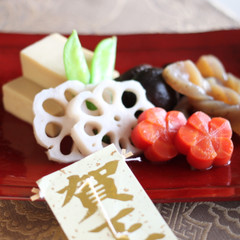 お煮しめ（椎茸、こんにゃく）