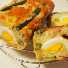 春野菜と茹で卵のケークサレ