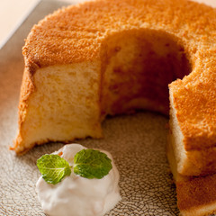 ふわんふわんな☆天使のピーナッツシフォンケーキ