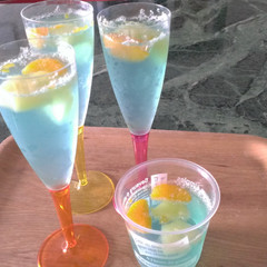 ブルーキュラソーのゼリー