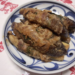 ナスの肉巻き