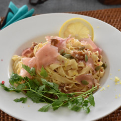 手打ちパスタ🍝＆レモボナーラ♡