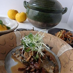 焼きさばと木の実のみそ煮