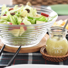 レタスとりんごのサラダ🍎オニオンドレッシング