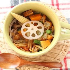 ダルーラとプラスで食物繊維の宝石箱や～♪