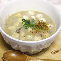 たっぷり豆の味噌スープ仕立て