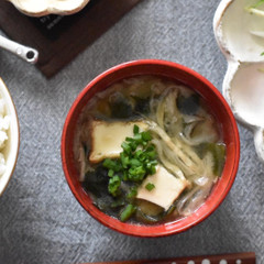 昆布だし＆切り干し大根のみそ汁☺︎