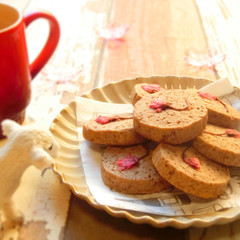 あずきクッキー　桜の香り