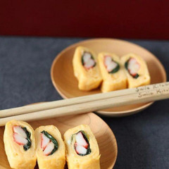 彩り綺麗な3色卵焼き
