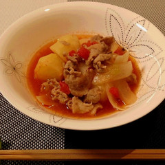 肉じゃがトマト煮込み