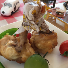 鳥手羽でチューリップを！（スヌーピー弁当Ⅰ）