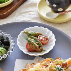 オクラとミニトマトの夏野菜ごま和え🍅