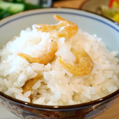 アンチエイジングに　干し海老のご飯