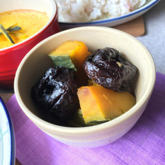 かぼちゃとプルーンのメイプル煮