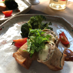 豚肉の和風クルクルしょうが巻き