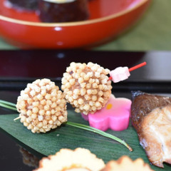 海老団子のあられ揚げ
