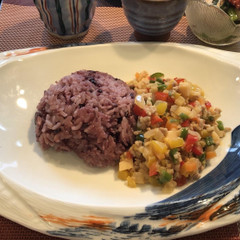 黒米ジンジャー味噌ライス