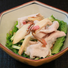 更年期ケアに　豚肉とエリンギの桜しゃぶしゃぶ