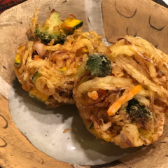 簡単♪旬野菜のかきあげ
