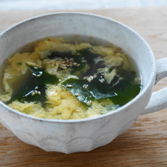 若芽とたまごのスープ