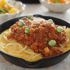 ミートソースパスタ