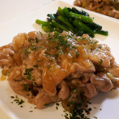 豚肉のネギソース和え
