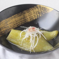 翡翠茄子のだしびたし