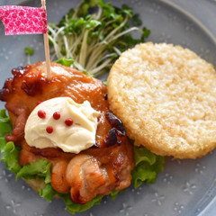 オーブン仕上げの照り焼きチキン&バーガータレ🍔