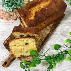 チョコとアーモンドのパウンドケーキ