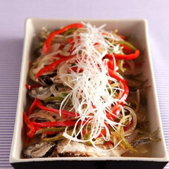 鯵の南蛮漬けのつけ合わせ