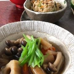 秋野菜の葛煮
