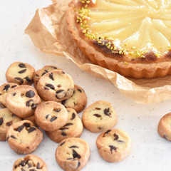 シュクレ生地でつくるチョコチップクッキー☺︎