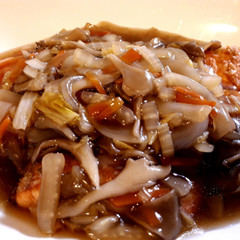 お魚野菜甘酢あんかけ