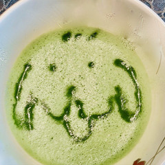 抹茶ラテアート