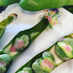 そら豆ロティ  エーグル・ドゥースロゼソース