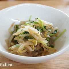 中華風もやしと豆苗のあえ物