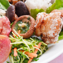 豆苗炒め