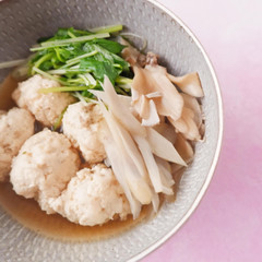 ゴボウと鶏団子の炊いたん