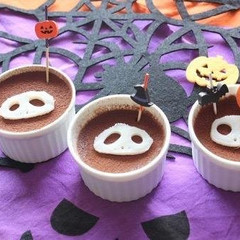 ハロウィンチョコプリン