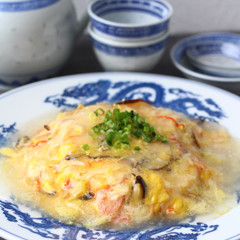 鶏塩ゆず風味の天津飯