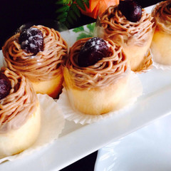 モンブラン風カップケーキ