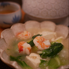 海老と豆腐のレンジ煮