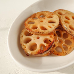 レンコンの焼き浸し