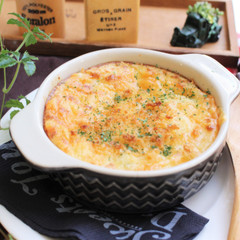 そら豆と豆腐のフワフワグラタン