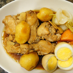 圧力鍋で鶏手羽元のお酢煮