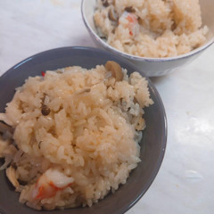 海老入り炊き込みご飯　