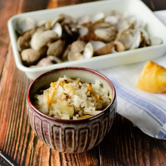 アサリとザーサイの炊き込みご飯